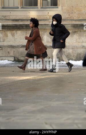 Timothée Chalamet filmant Womka à Oxford (photo Jack Ludlam) Banque D'Images