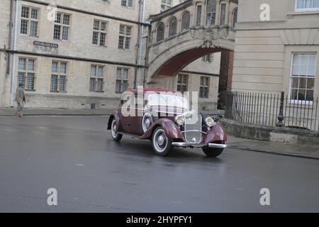 Timothée Chalamet filmant Womka à Oxford (photo Jack Ludlam) Banque D'Images