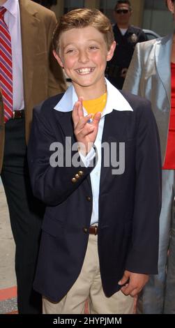 Jordan Fry participe à la première mondiale « Charlie and the Chocolate Factory » à Hollywood. Photo : presse britannique Banque D'Images