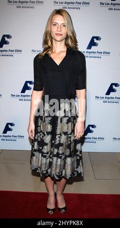 Claire Danes participe au Gala annuel de la clinique libre de Los Angeles, en l'honneur de Brad Gray, à Beverly Hills. Photo : presse britannique Banque D'Images