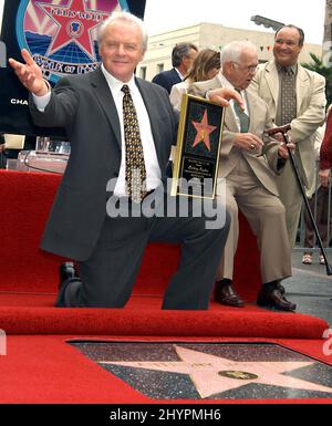 « CÉRÉMONIE DU « ANTHONY HOPKINS HOLLYWOOD WALK OF FAME STAR ». IMAGE : PRESSE BRITANNIQUE Banque D'Images