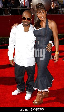 Jermaine Dupri et Janet Jackson assistent aux EPPY Awards 2006 à Hollywood. Photo : presse britannique Banque D'Images