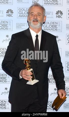 BILL MURRAY ASSISTE AUX GOLDEN GLOBE AWARDS 61ST À BEVERLY HILLS, EN CALIFORNIE. IMAGE : PRESSE BRITANNIQUE Banque D'Images