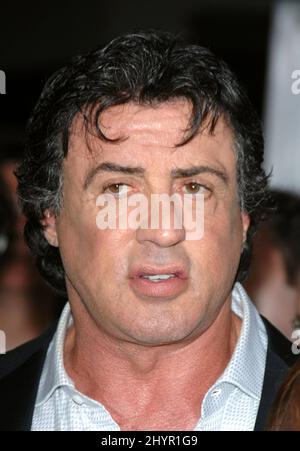 Sylvester Stallone participe à la première mondiale 'Rocky Balboa' au théâtre chinois de Grauman. Photo : presse britannique Banque D'Images