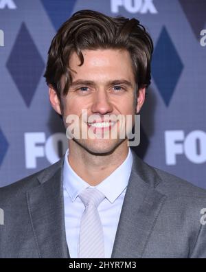 Aaron Tveit est positif pour le coronavirus COVID-19. 15 janvier 2016 Pasadena, CA Aaron Tveit FOX Winter TCA 2016 Party tenue au Langham Huntington Hotel & Spa. Banque D'Images