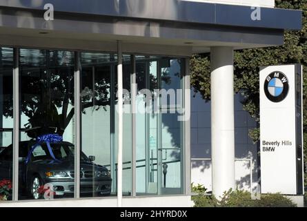 BMW de Beverly Hills à Los Angeles, CA. Banque D'Images