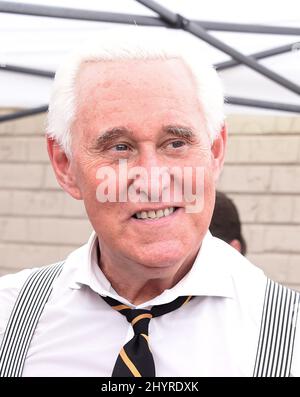 Roger Stone à l'église de la Bible Global Vision à Mt. Juliet, TN., le 30 août 2020 Banque D'Images