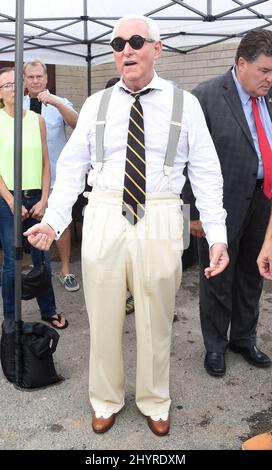 Roger Stone à l'église de la Bible Global Vision à Mt. Juliet, TN., le 30 août 2020 Banque D'Images
