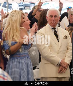 Roger Stone à l'église de la Bible Global Vision à Mt. Juliet, TN., le 30 août 2020 Banque D'Images