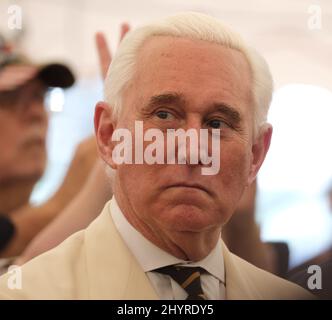 Roger Stone à l'église de la Bible Global Vision à Mt. Juliet, TN., le 30 août 2020 Banque D'Images