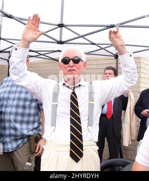 Roger Stone à l'église de la Bible Global Vision à Mt. Juliet, TN., le 30 août 2020 Banque D'Images
