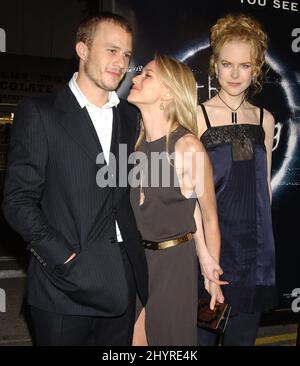 Heath Ledger, Naomi Watts et Nicole Kidman assistent à la première « The Ring » au Mann's Bruin Theatre de Westwood, Californie. Banque D'Images