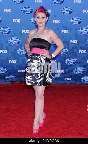 25 mai 2011 Los Angeles, ca. Nikki McKibbin American Idol Grand finale 2011 au Nokia Theatre L.A. En direct Banque D'Images