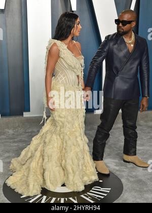 Kim Kardashian et Kanye West à la Vanity Fair Oscar Party 2020 qui s'est tenue au Wallis Annenberg Center for the Performing Arts le 9 février 2020 à Beverly Hills, CA. - Arroyo/AFF-USA.com Banque D'Images