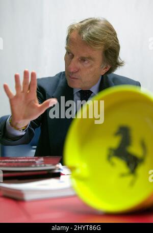 Luca Montezemolo Président de Ferrari spa et fondateur de l'Association des Equipes de Formule 1 F.O.T.A. Banque D'Images