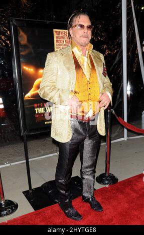 Mickey Rourke à la première Wrestler Los Angeles qui s'est tenue à l'Academy Theatre de Beverly Hills, CA. Banque D'Images