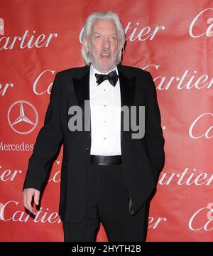 Donald Sutherland participe au gala annuel des prix du Festival international du film de Palm Springs 20th au Palm Springs Convention Center Banque D'Images