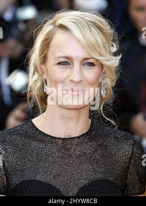 Robin Wright Penn arrive pour la première du nouveau film Coco Chanel et Igor Stravinsky, pendant le Festival de Cannes, au Palais de Festival de Cannes, France. Banque D'Images