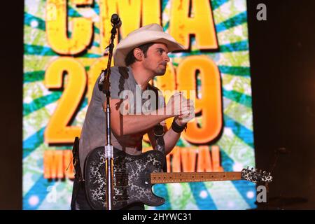 Brad Paisley se produit au CMA Music Festival 2009, au LP Field de Nashville, aux États-Unis Banque D'Images