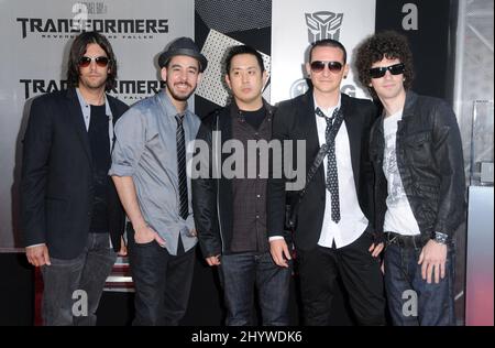 Linkin Park à la première de 'Transformers: Revenge of the Fallens' au Mann Village Theatre de Los Angeles. Banque D'Images