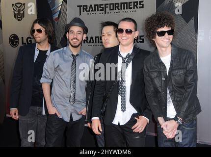 Linkin Park à la première de 'Transformers: Revenge of the Fallens' au Mann Village Theatre de Los Angeles. Banque D'Images