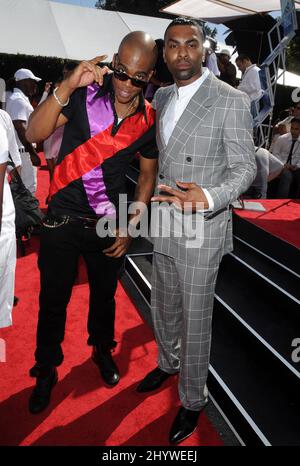 Mario et Ginuwine aux BET Awards 2009 qui se tiennent au Shrine Auditorium de Los Angeles, Californie. Banque D'Images