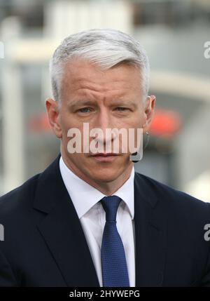 Anderson Cooper au Michael Jackson Memorial au Staple Center de Los Angeles, Californie. Banque D'Images