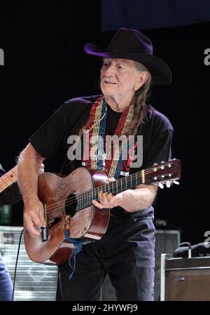 Willie Nelson en concert au Bethel Woods Center for the Arts, New York Banque D'Images