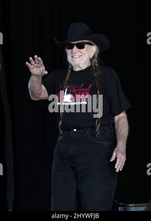 Willie Nelson en concert au Bethel Woods Center for the Arts, New York Banque D'Images