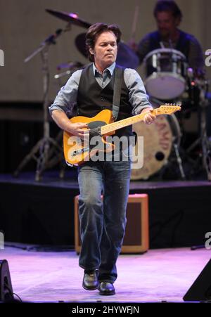 John Mellencamp en concert au Bethel Woods Center for the Arts, New York Banque D'Images