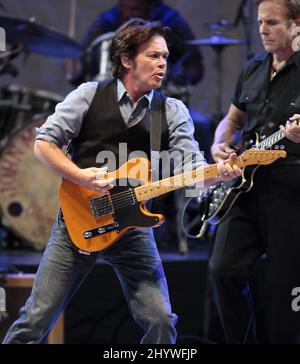 John Mellencamp en concert au Bethel Woods Center for the Arts, New York Banque D'Images