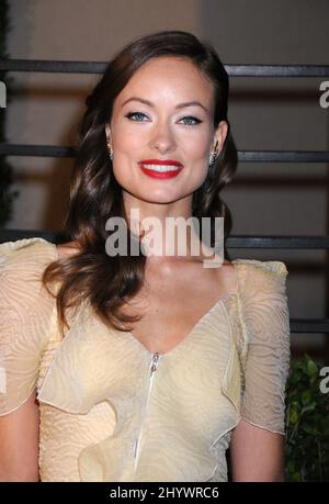 Olivia Wilde arrive à la Vanity Fair Oscar Viewing Party 2010, à la Tour du coucher du soleil, Los Angeles Banque D'Images