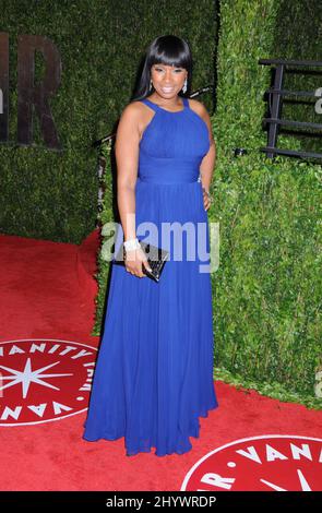 Jennifer Hudson arrivant à la Vanity Fair Oscar Viewing Party 2010, à la Tour du coucher du soleil, Los Angeles Banque D'Images