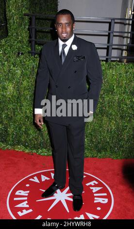 Sean P. Diddy' Combs arrivant à la Vanity Fair Oscar Viewing Party 2010, à la Tour du coucher du soleil, Los Angeles Banque D'Images