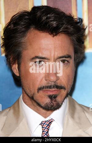 Robert Downey Jr. Au « Iron Man 2 » Photocall tenu à l'hôtel four Seasons de Los Angeles, États-Unis Banque D'Images