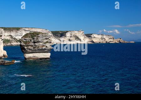 Paysage de Bonifacio en Corse du Sud. France Banque D'Images