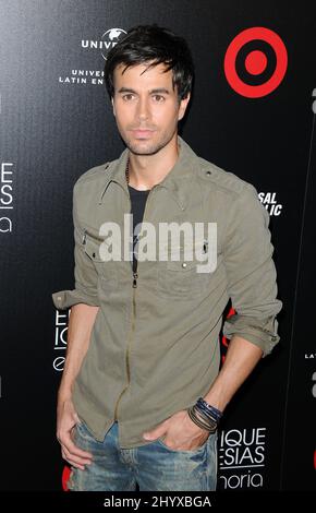 Enrique Iglesias lors du lancement de sa version de luxe exclusive de 'Euphoria' qui s'est tenue à 'My House', Californie Banque D'Images