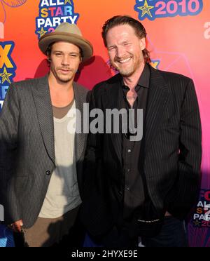 Michael Raymond James et Donal Logue à la FOX 2010 Summer Press Tour Party, qui s'est tenue à la jetée de Santa Monica, à Santa Monica. Banque D'Images