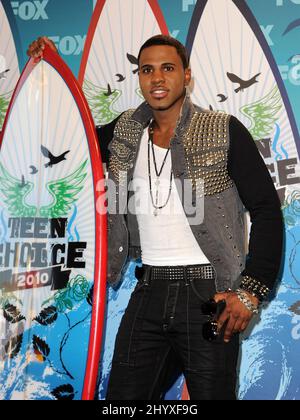 Jason Derulo lors des prix Teen Choice 2010 qui se sont déroulés à l'amphithéâtre Gibson, en Californie Banque D'Images