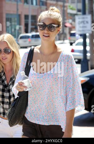 Whitney Port vu autour de la ville, Beverly Hills. Banque D'Images