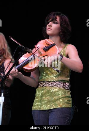 Molly Cherryholmes Bluegrass Jamboree a eu lieu au Bethel Woods Center for the Arts, New York Banque D'Images