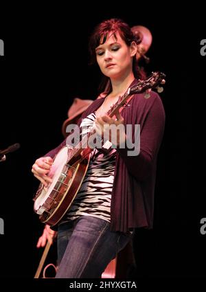 CIA Cherryholmes Bluegrass Jamboree tenu au Bethel Woods Center for the Arts, New York Banque D'Images