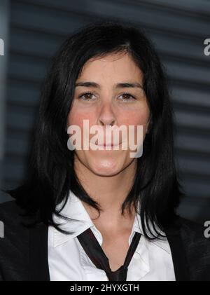 Sarah Silverman lors de la projection de 'machete' à Los Angeles, au Orpheum Theatre, en Californie Banque D'Images