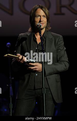 Keith Urban photographié lors des Oscars de l'Académie de musique country, au Ryman Auditorium de Nashville, États-Unis. Banque D'Images