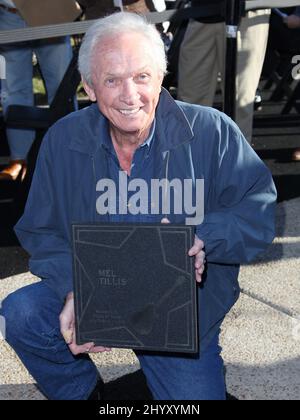 Mel Tillis lors de leur cérémonie d'introduction au Music Walk of Fame de Nashville, Tennessee Banque D'Images