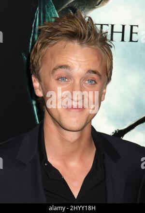 Tom Felton à la première de New York « Harry Potter and the Deathly Hallows: Part 1 », qui s'est tenue au Hall Alice Tully. Banque D'Images