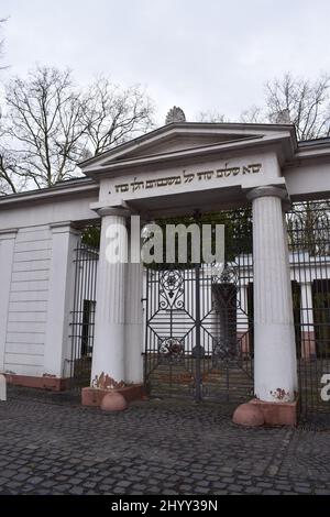 Porte du cimetière juif Banque D'Images