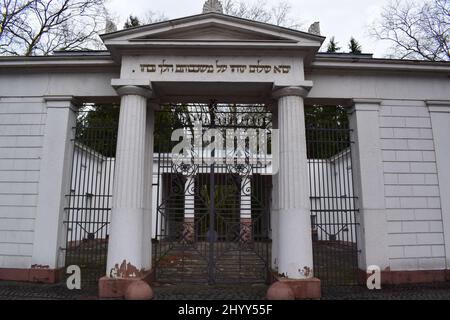 Porte du cimetière juif Banque D'Images