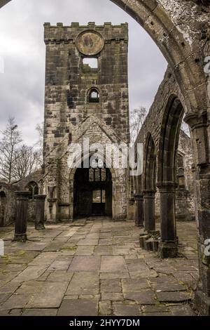 Église abandonnée à Heptenstall Banque D'Images