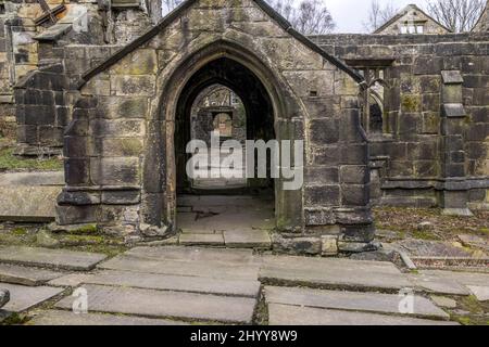 Église abandonnée à Heptenstall Banque D'Images